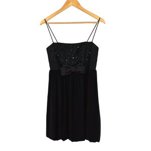 VTG 90s Y2K Jessica McClintock Mini Babydoll Dress 8 Bow Whimsy HOCO Fairy